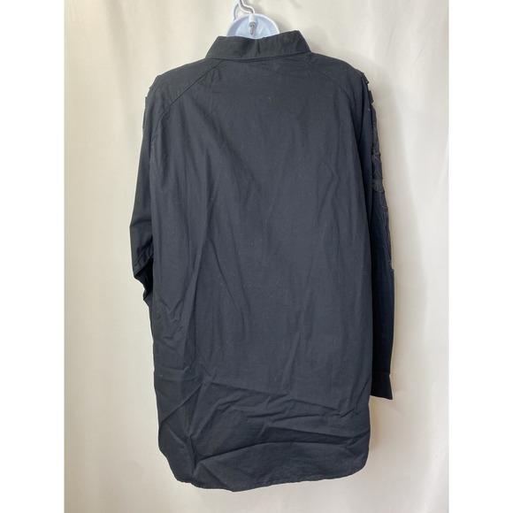 Vintage Florissant Women's Button Up Shirt Set Size Large Floral Cut Out Cruiser - Picture 4 of 15